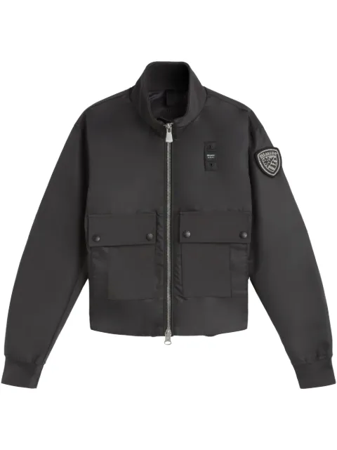 Blauer logo patch bomber jacket 
