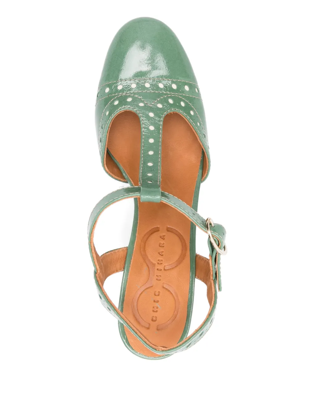 Chie Mihara 90mm Mira46 pumps Green