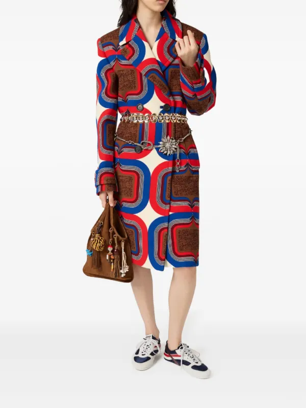 Miu Miu Trick Suede Tote Bag | Brown | FARFETCH