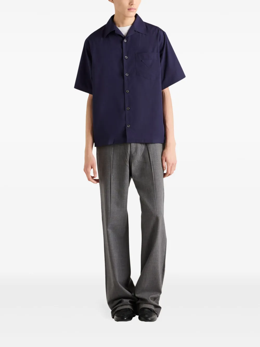 Prada Bowlingshirt - Blauw