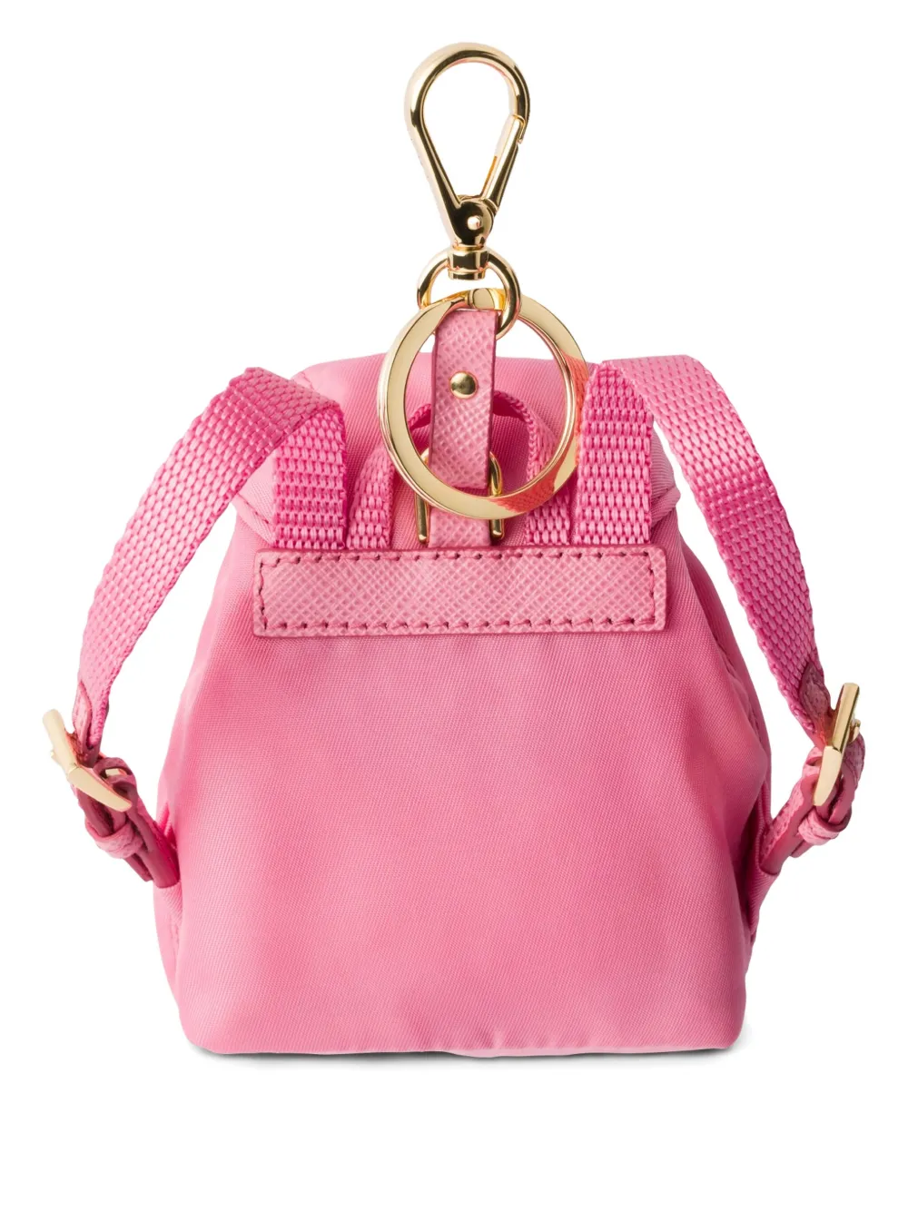 Prada Icon Re-Nylon mini-tassenbedel - Roze