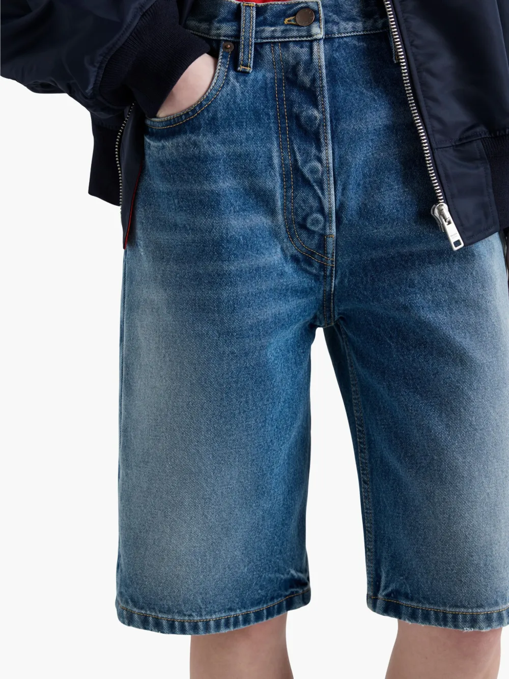 Prada Denim shorts Blauw