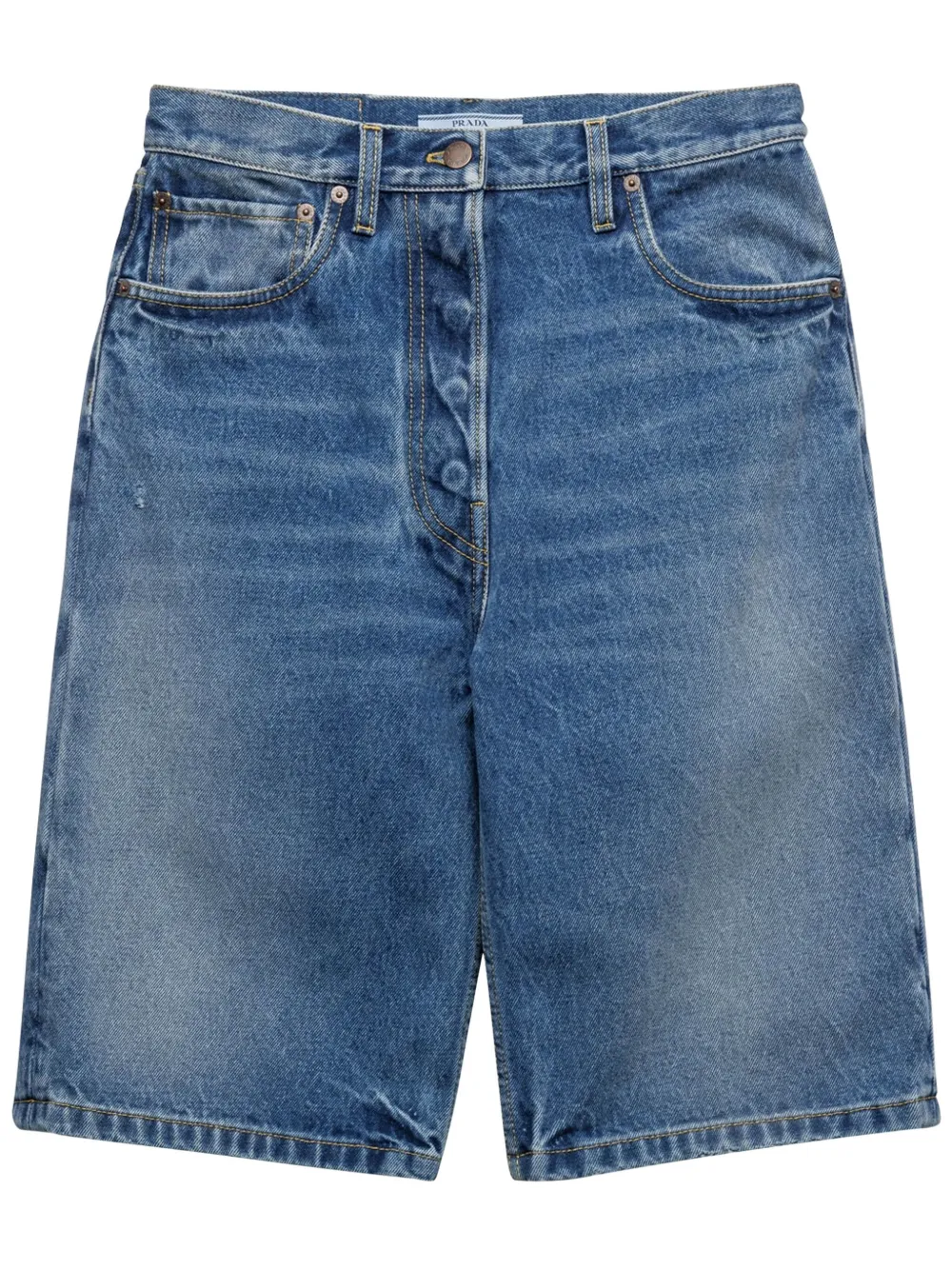 Prada straight-leg denim shorts | Blue | Image 1