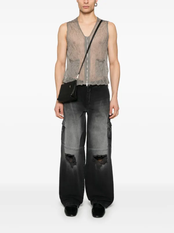 Han Kjøbenhavn ダメージ カーゴジーンズ | ブラック | FARFETCH JP