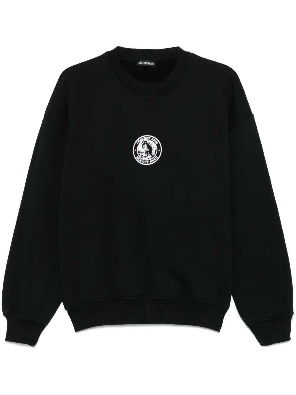 Han Kjøbenhavn Sweater met officierprint Zwart