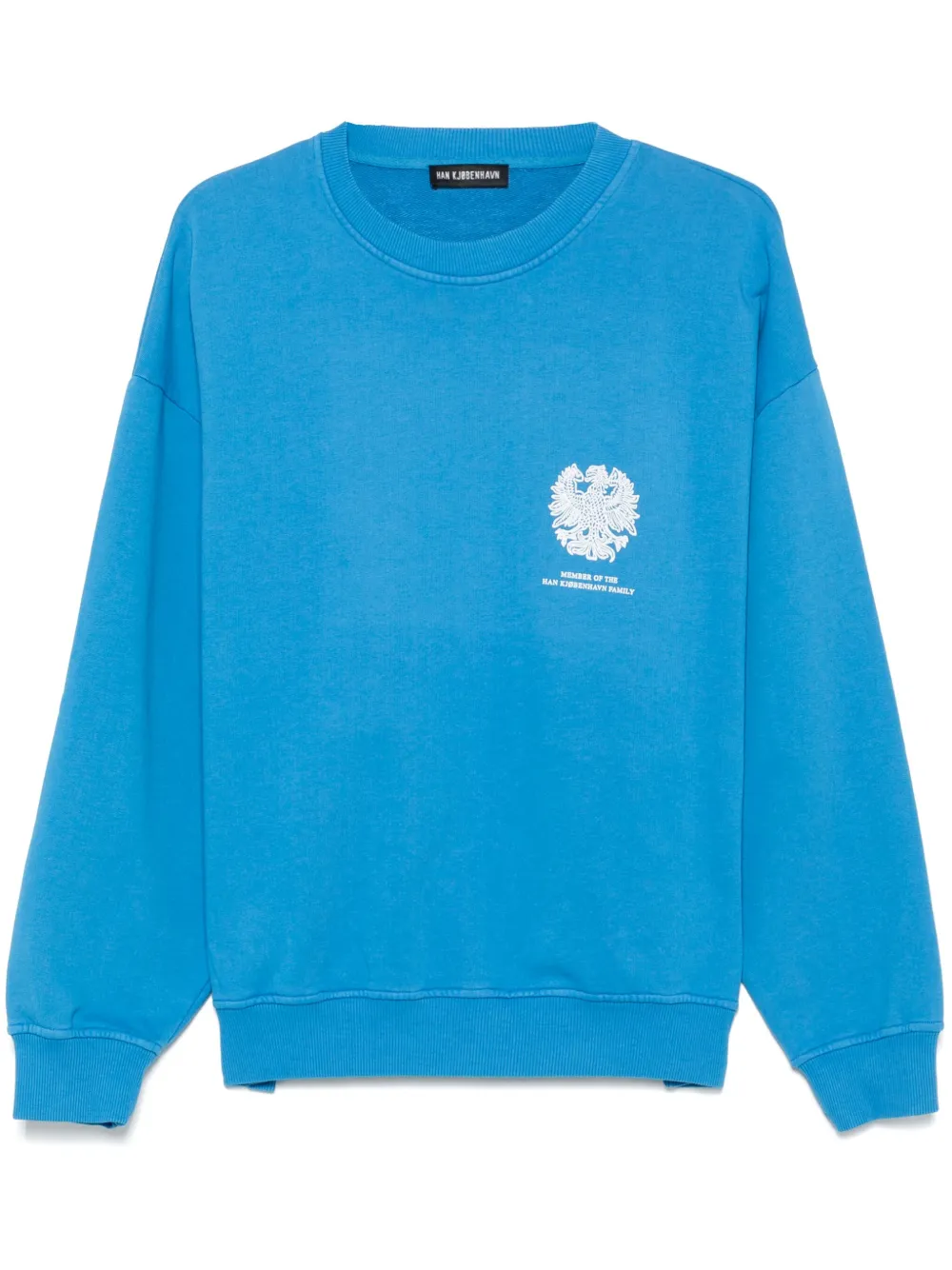 Han Kjøbenhavn Sweater met monogramprint Blauw