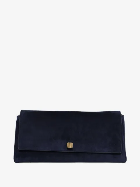 KHAITE suede clutch bag