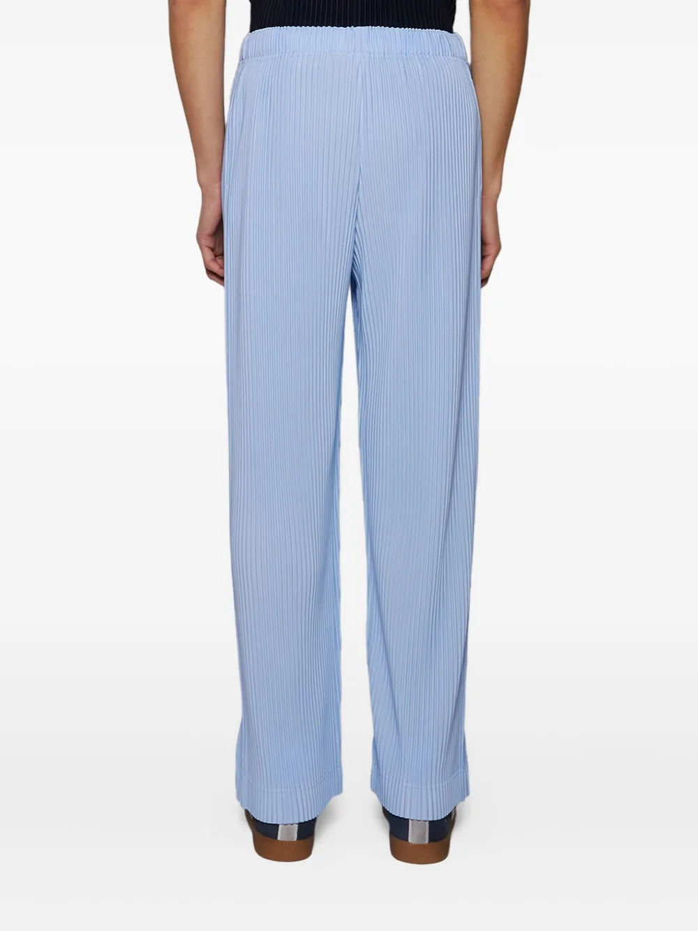 Homme Plissé Issey Miyake ribbed trousers Blauw