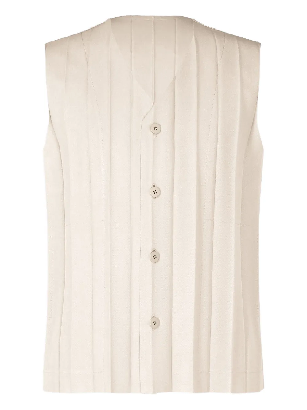 Homme Plissé Issey Miyake Geplooide top Beige
