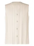 Homme Plissé Issey Miyake pleated sleeveless vest - Neutrals
