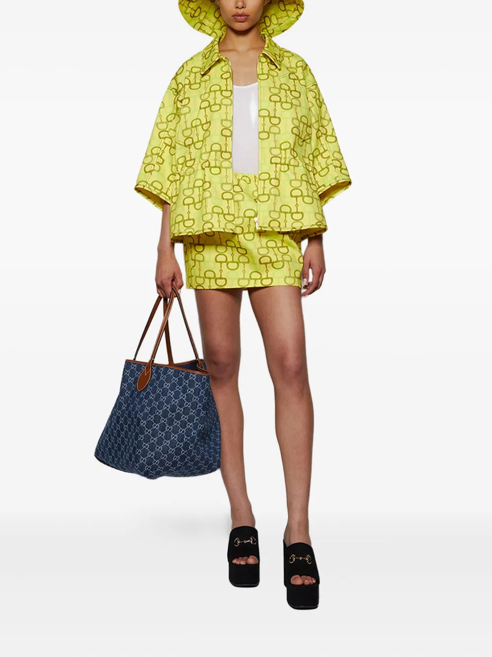 Gucci horsebit-print jacket | Oversized Jackets | Image 2