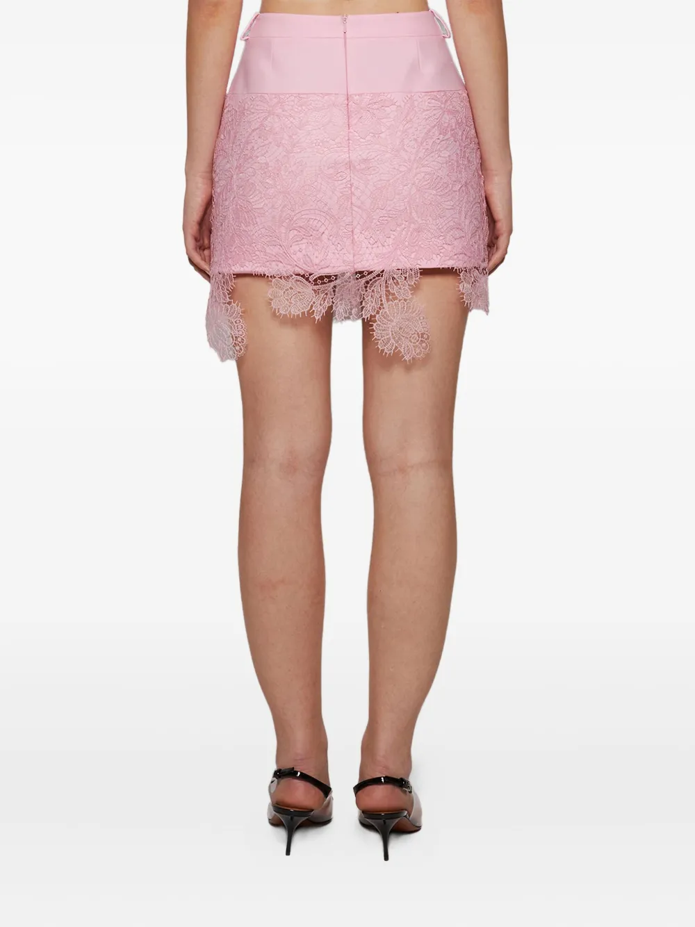 David Koma lace mini skirt Roze
