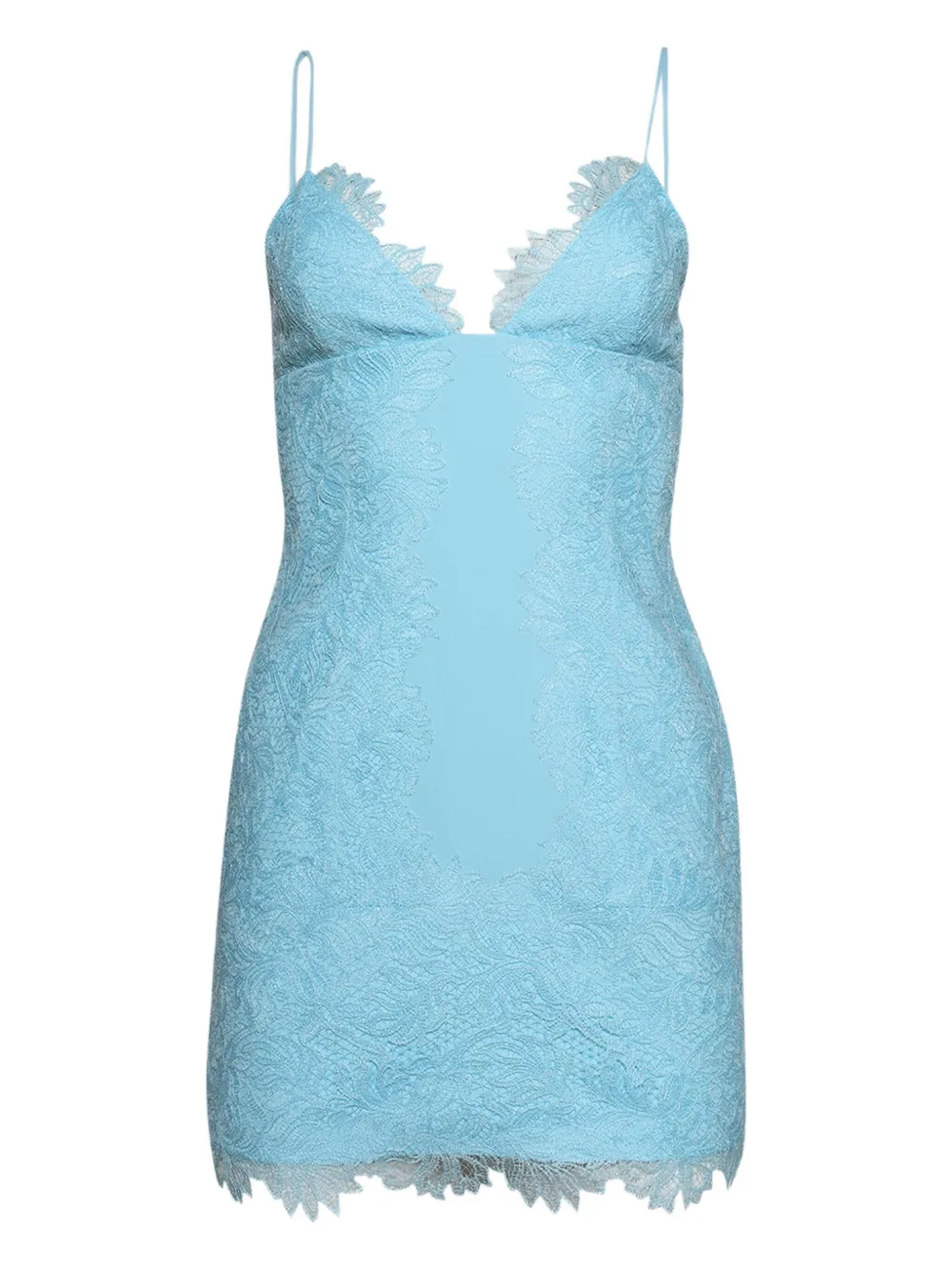 David Koma lace minidress BLUE