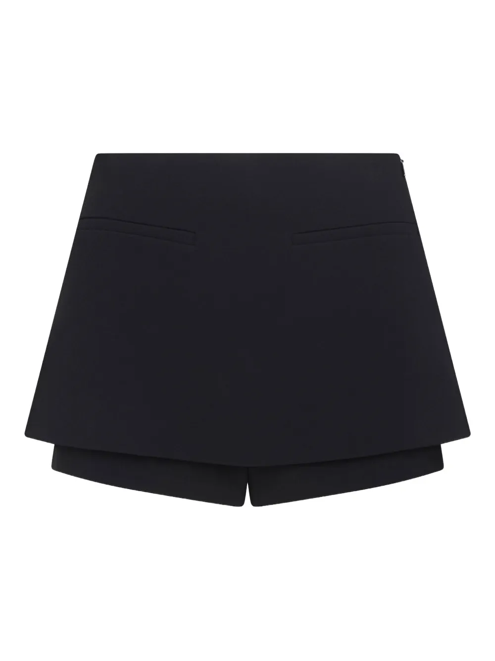 David Koma layered mini skort Zwart