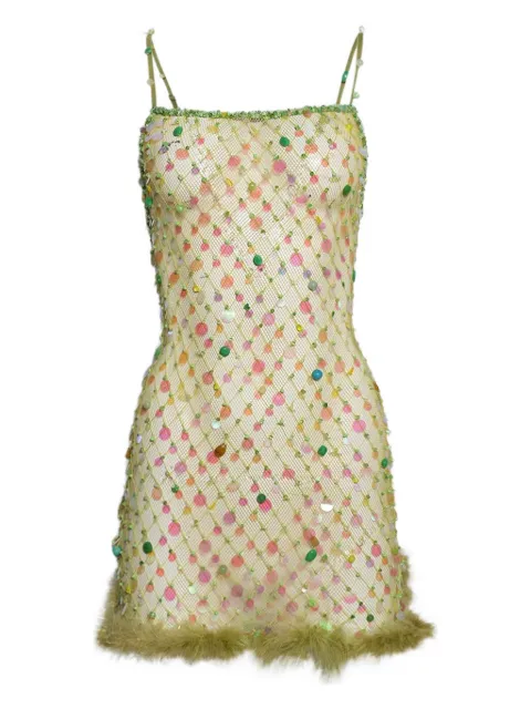 Roberta Einer sequin-embellished mini dress