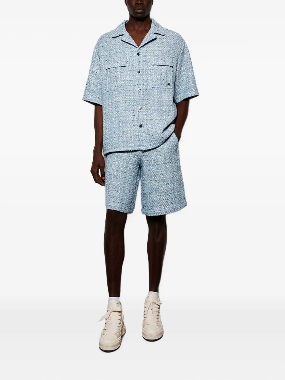 AMIRI Boucle side-pockets shorts Blauw