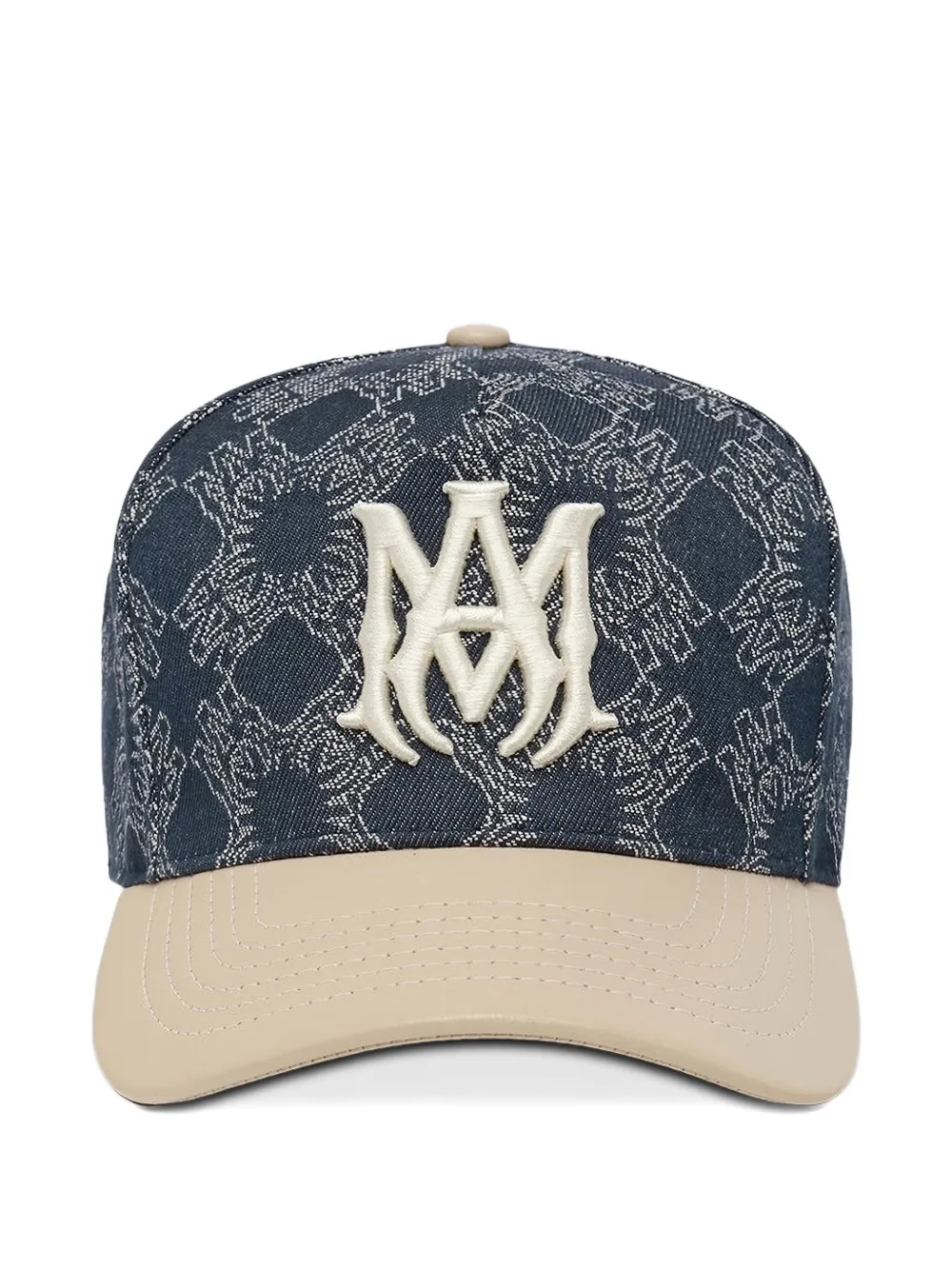 Amiri Ma Leather Brim Denim Hat