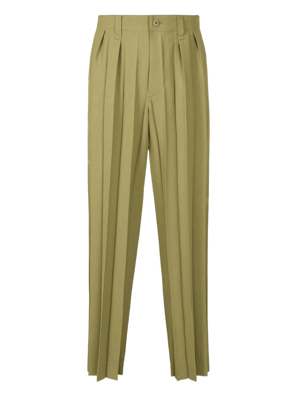 Homme Plissé Issey Miyake pleated trousers - グリーン Homme Plissé Issey Miyake pleated trousers - グリーン
