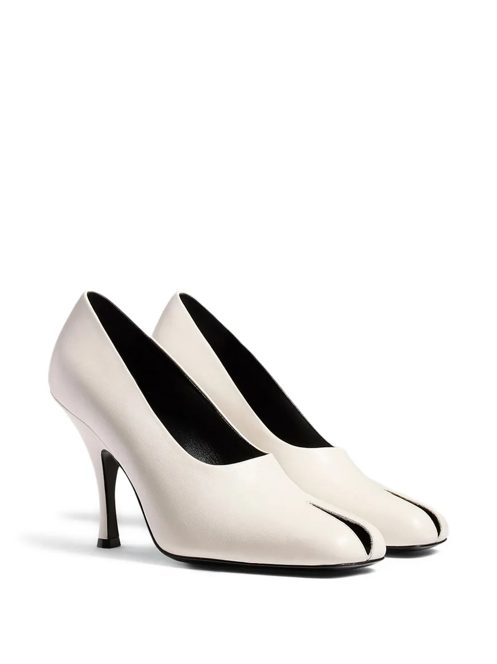 KHAITE Eva Peep Toe pumps White