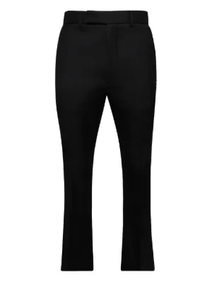 Alexander McQueen eyelet-detail slim-cut Trousers | Black | FARFETCH