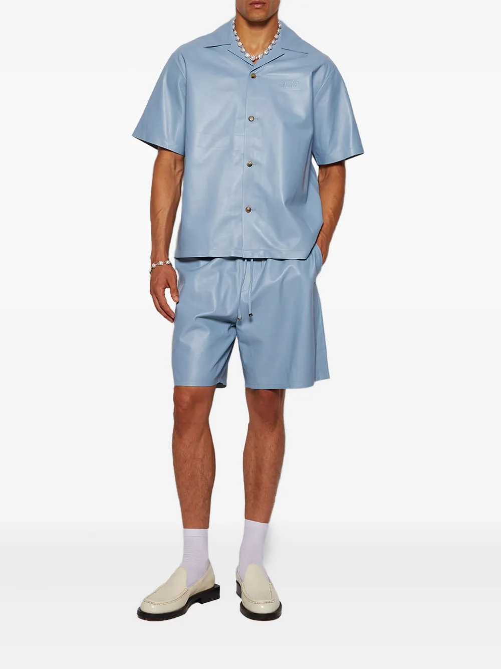 AMIRI leather short-sleeve shirt | Image 2
