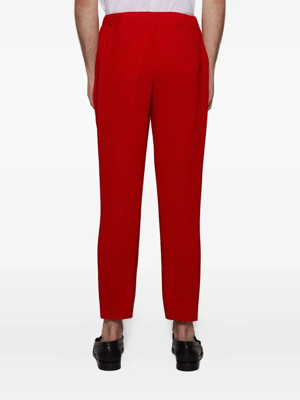 Homme Plissé Issey Miyake pleated trousers Rood
