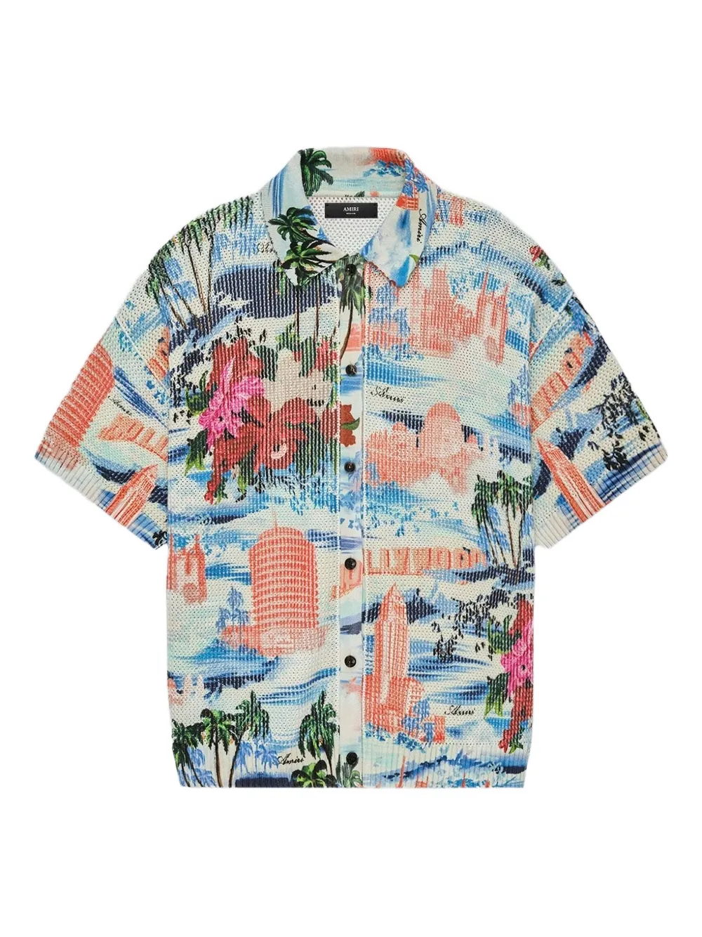AMIRI all-over print short-sleeve shirt | Blue | Image 1