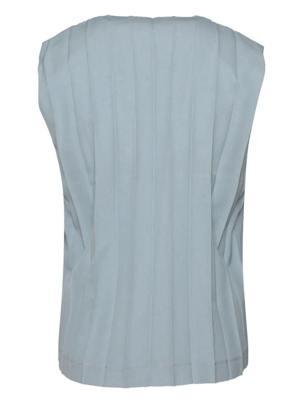 Homme Plissé Issey Miyake Geplooide spencer met knopen Blauw