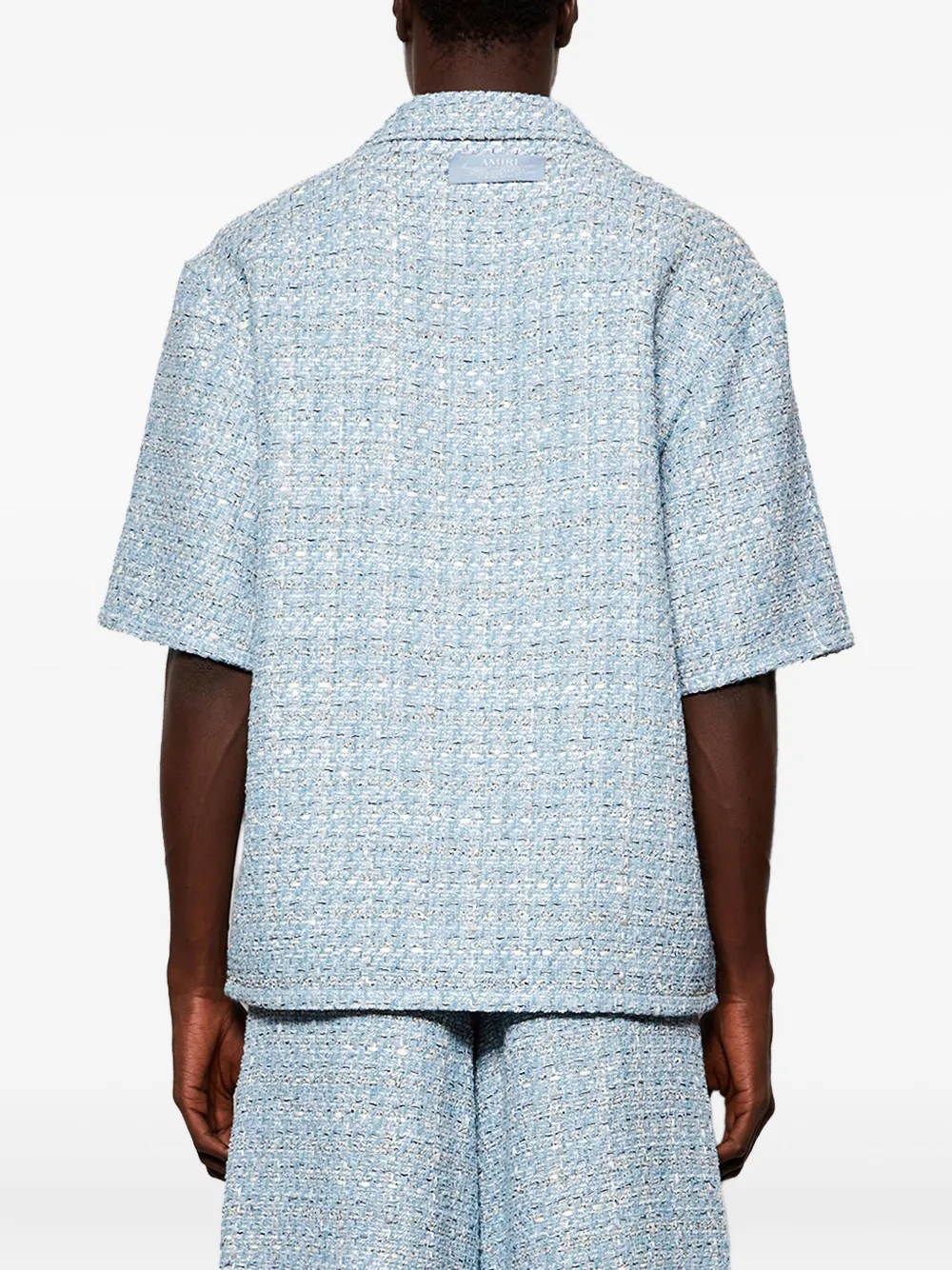 AMIRI tweed shirt Blauw