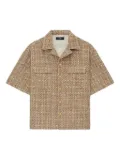 AMIRI tweed shirt - Brown