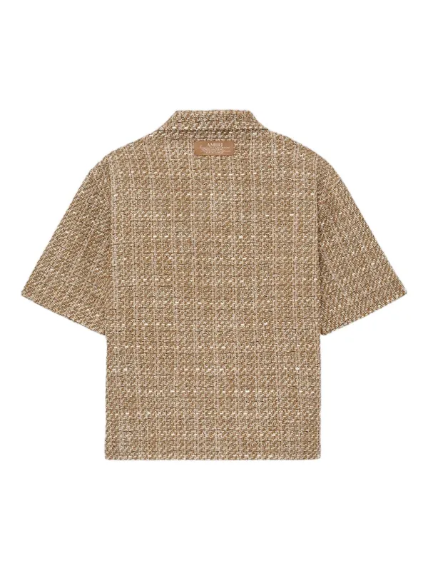 SUMARI Flap Pocket Box Shirts Tweedシュマリ AMIRI Tweed Shirt | Brown | FARFETCH JO