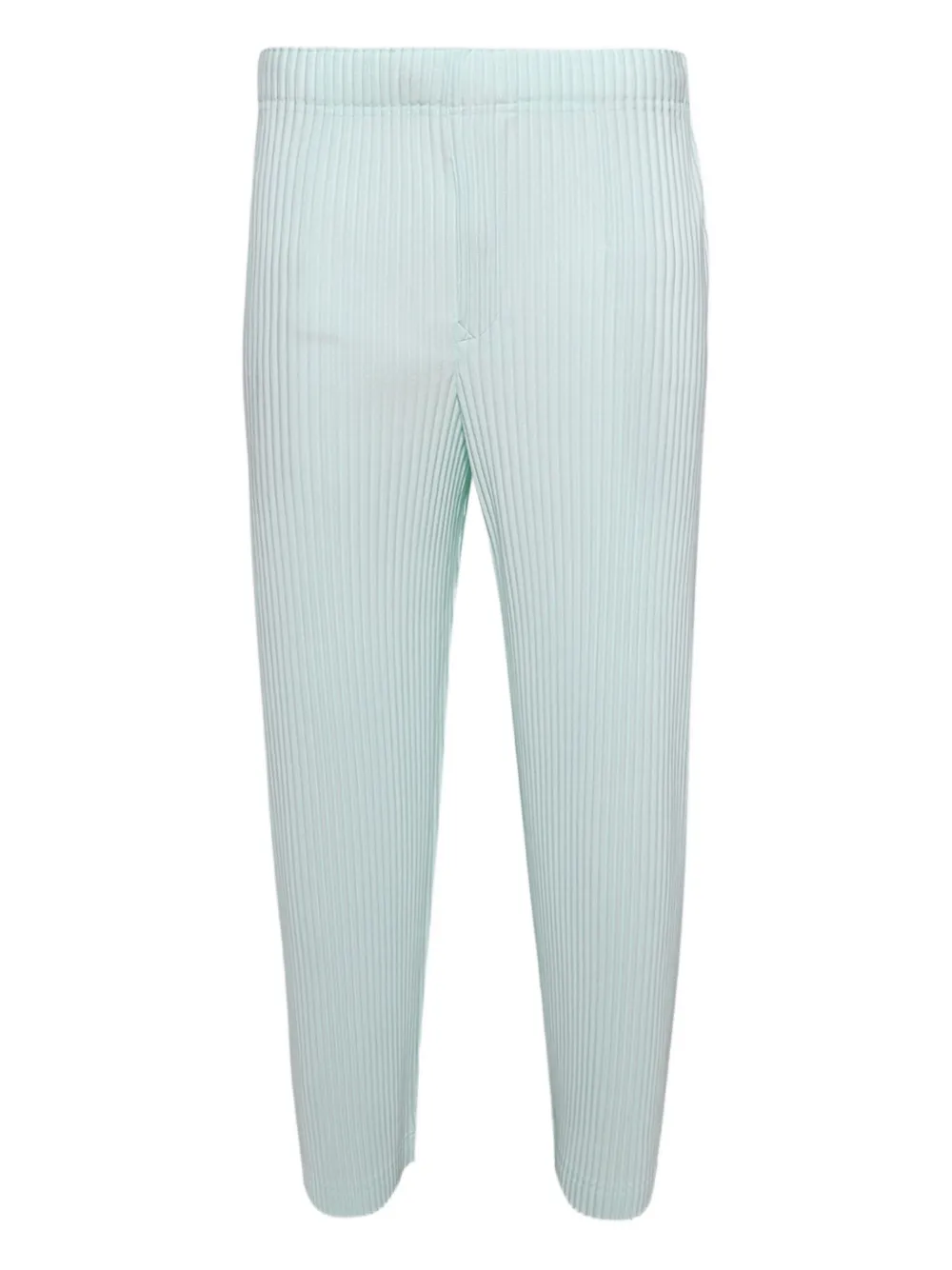 Homme Plissé Issey Miyake ribbed trousers Groen