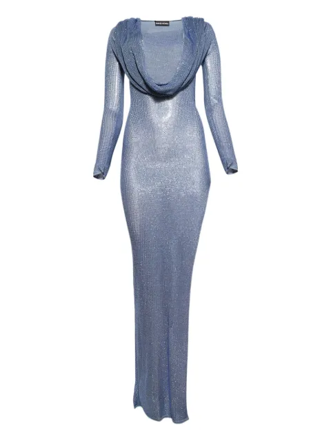 David Koma Vestido de festa com strass