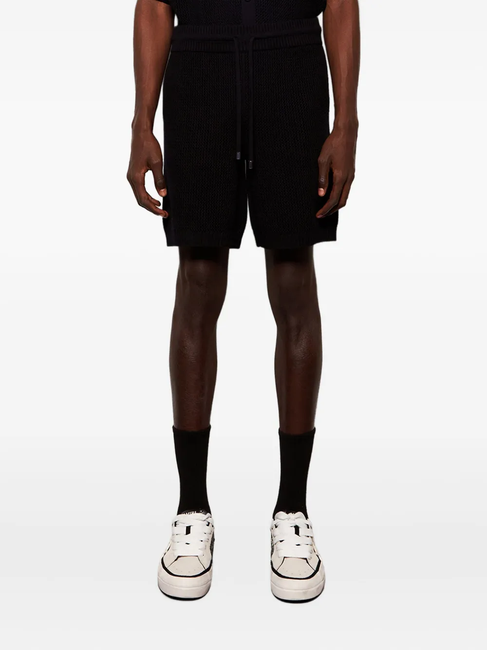 AMIRI crochet-mesh shorts Zwart