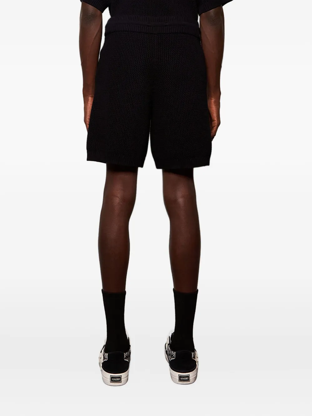 AMIRI crochet-mesh shorts Zwart