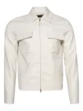 AMIRI flap-pocket zip-front jacket - White