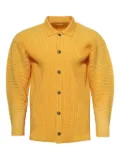 Homme Plissé Issey Miyake pleated button shirt - Yellow