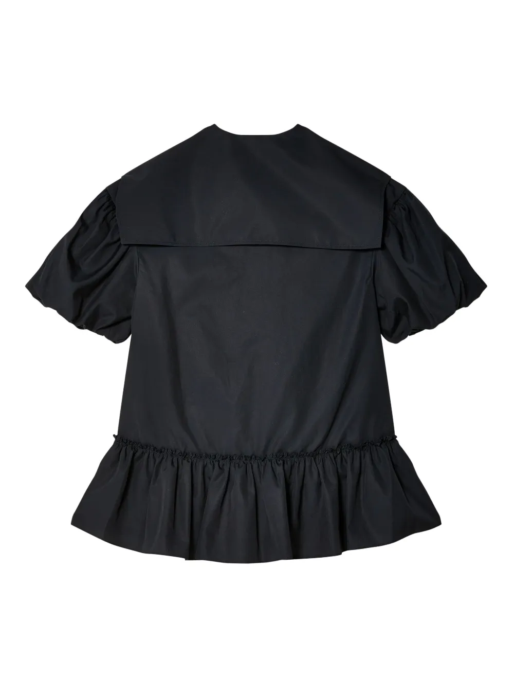 Simone Rocha Cropped Sailor blouse - Zwart