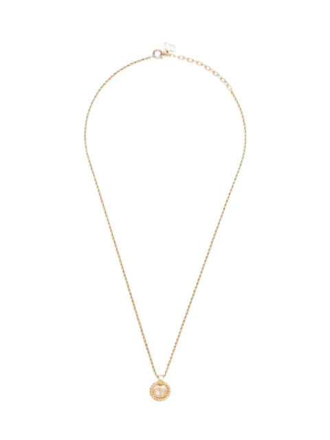 Christian Dior Pre-Owned قلادة بدلاية CD من التسعينيات