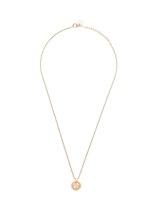 Collier à pendentif CD (années 1990) - Christian Dior Pre-Owned - Modalova