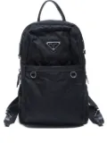 Prada Pre-Owned 2000's triangle-logo backpack - Black