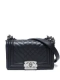 CHANEL Pre-Owned 2014 small Boy Chanel shoulder bag - Black