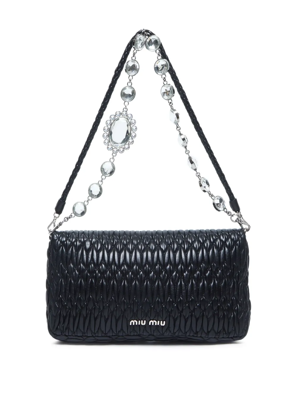 Miu Miu Pre-Owned 2010-2020s Crystal schoudertas - Zwart