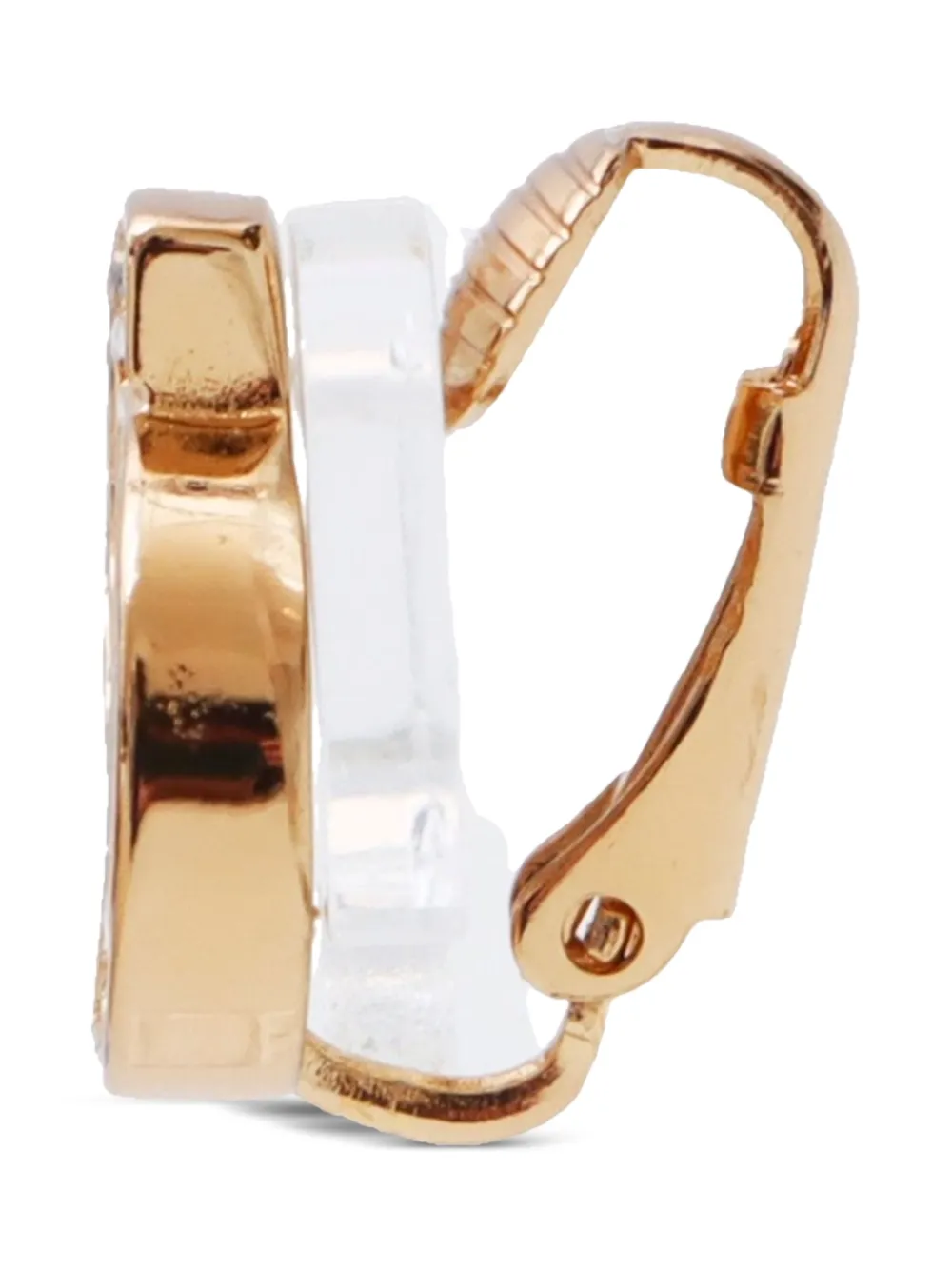 Christian Dior Pre-Owned 1990s oorbellen met logo - Goud