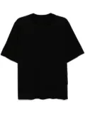 CROQUIS pleated T-shirt - Black