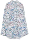 JNBY Line-printed Oversize shirt - White