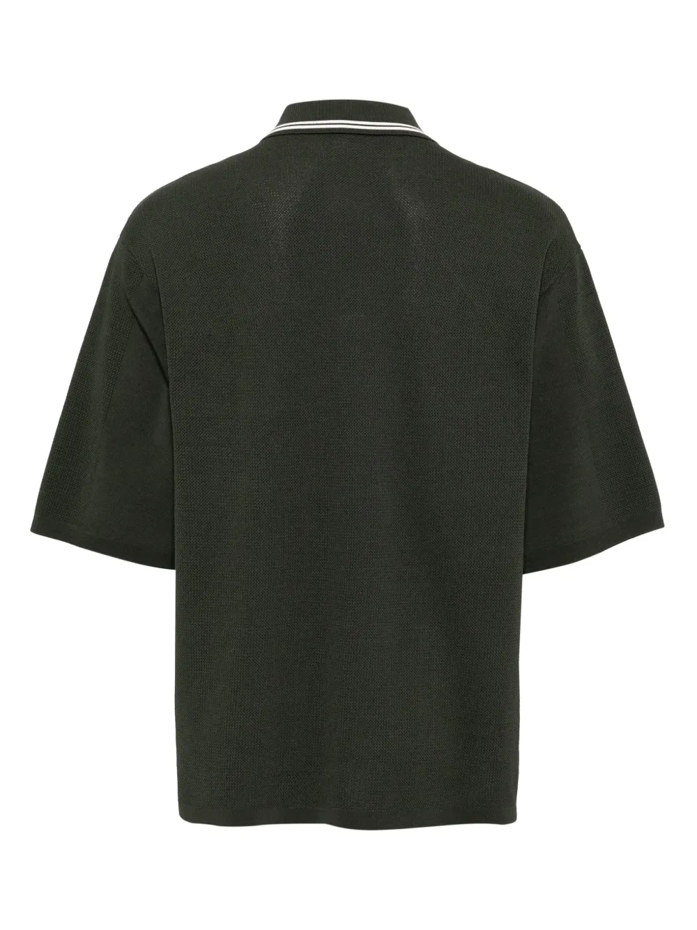 CROQUIS Gebreid poloshirt - Groen