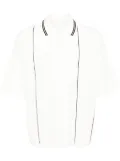 CROQUIS knitted polo shirt - White