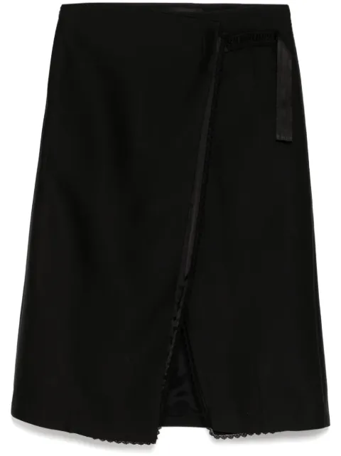 JNBY lace-trim skirt