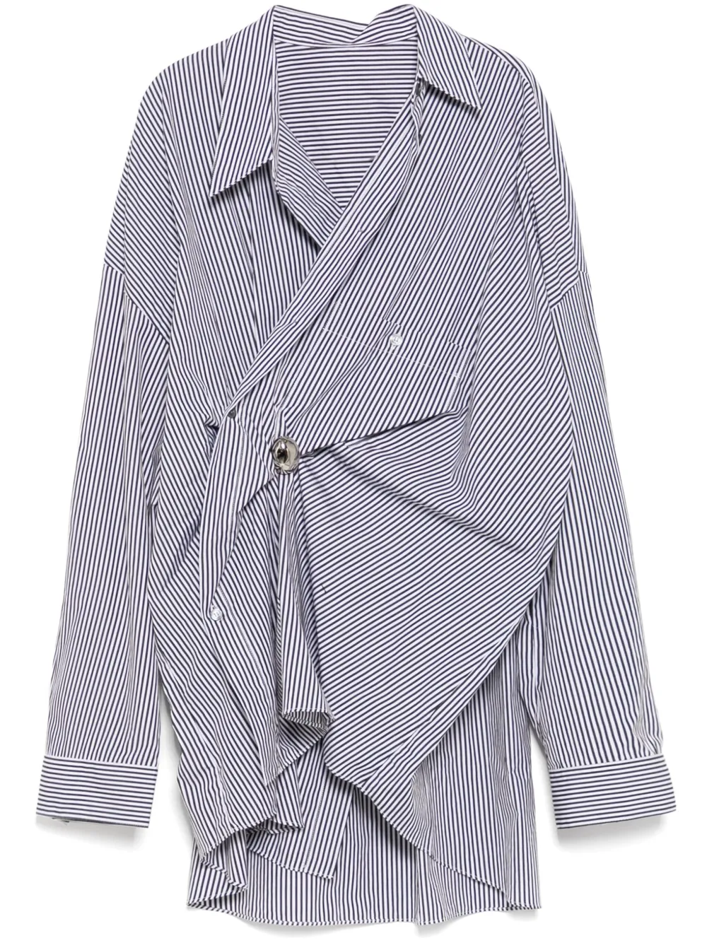 Gathered oversize shirt